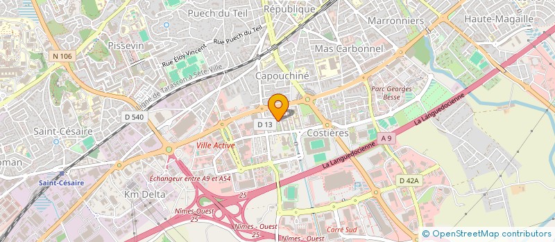 localisation de l'entreprise MADAME LAILA BEKRAOUI à NIMES