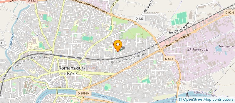 localisation de l'entreprise MADAME LAILA BENHMIDA  ROMANS-SUR-ISERE