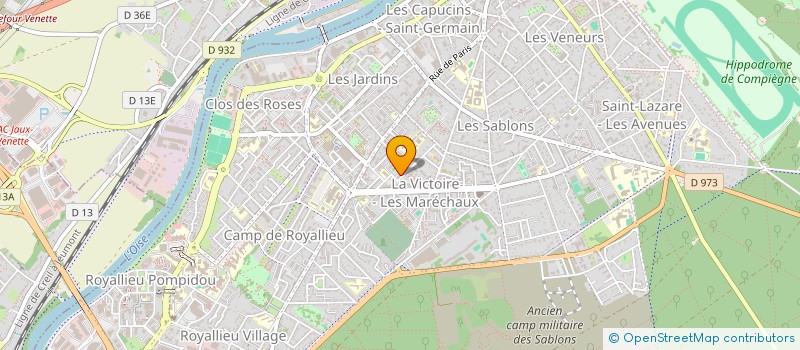 localisation de l'entreprise MADAME LAILA BOUZI  COMPIEGNE