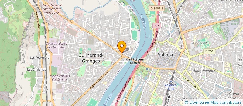 localisation de l'entreprise MADAME LAILA BRANDANI  GUILHERAND-GRANGES