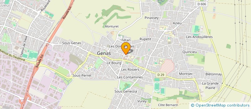 localisation de l'entreprise MADAME LAILA CHIBOUB  GENAS