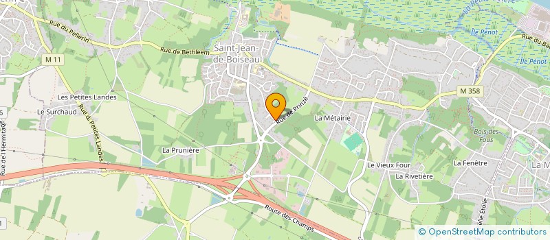 localisation de l'entreprise MADAME LAILA DRIBEK  SAINT-JEAN-DE-BOISEAU