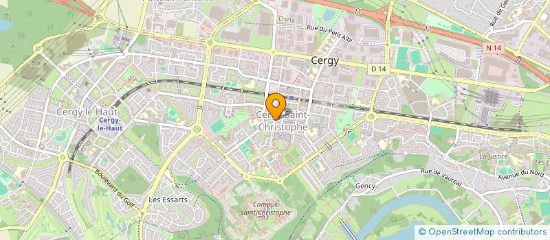 localisation de l'entreprise MADAME LAILA EL MOUSSAOUI BOUZIAN  CERGY