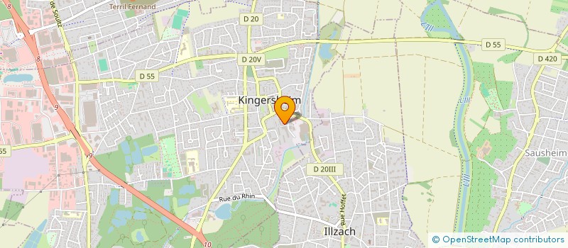 localisation de l'entreprise MADAME LAILA GRIOUITTE  KINGERSHEIM