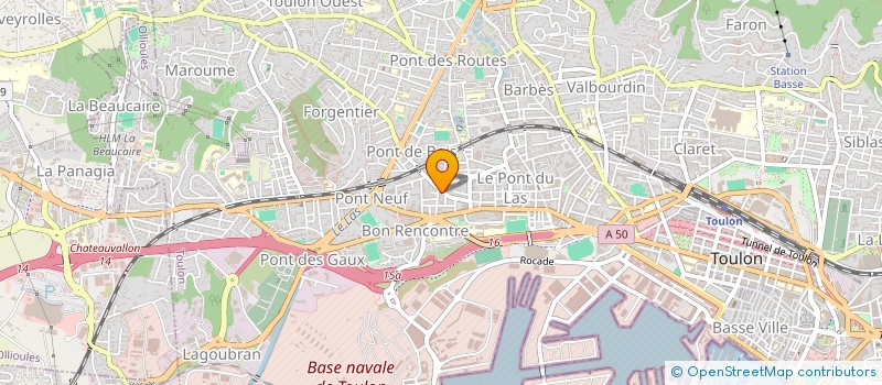 localisation de l'entreprise MADAME LAILA LAGHOUAJI  TOULON