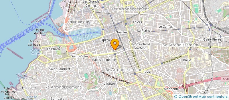 localisation de l'entreprise MADAME LAILA MOURRE  MARSEILLE