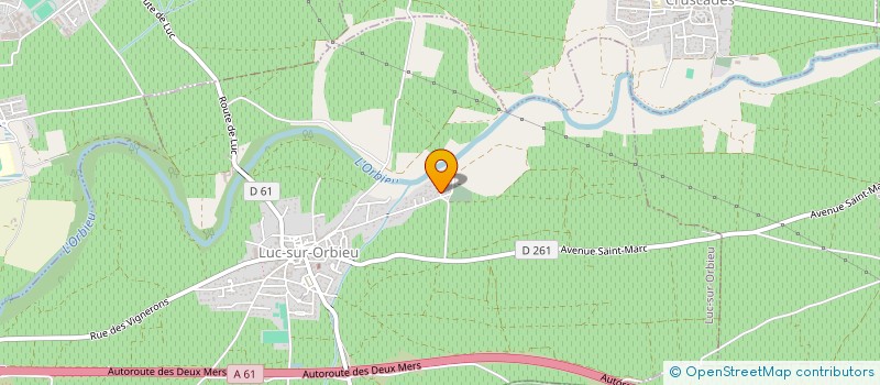 localisation de l'entreprise MADAME LAILA TAZI  LUC-SUR-ORBIEU