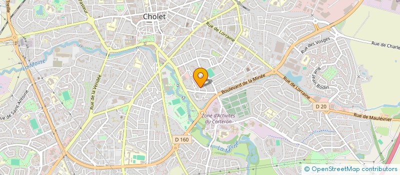 localisation de l'entreprise MADAME LAINA GUILLOUX  CHOLET