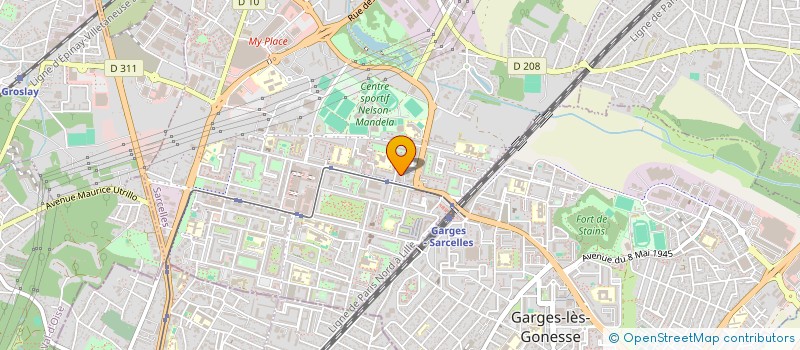 localisation de l'entreprise MADAME LAINA MINOLIEN  SARCELLES