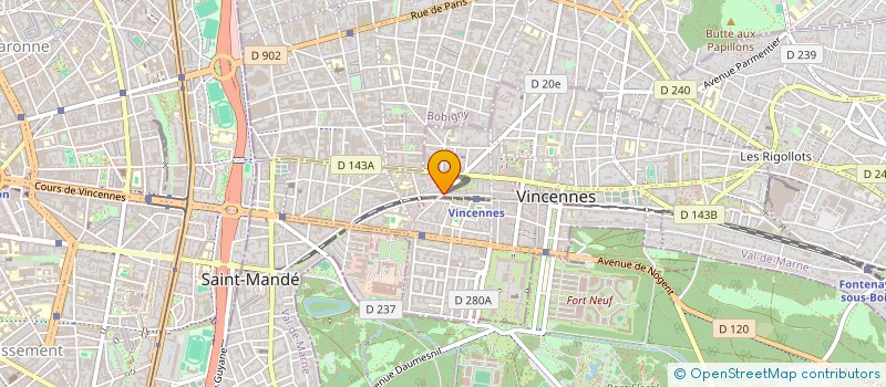 localisation de l'entreprise MADAME LAIS DURUY à VINCENNES
