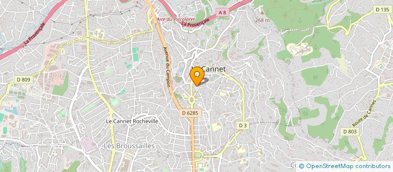 localisation de l'entreprise MADAME LAKHADAR AOUF à LE CANNET