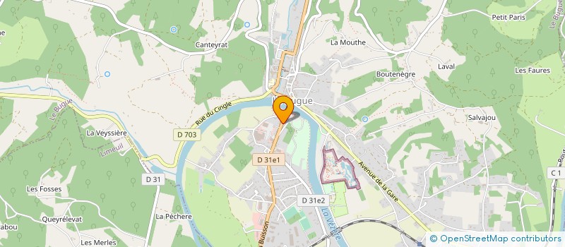 localisation de l'entreprise MADAME LAKSHMI PENTAIAH  LE BUGUE