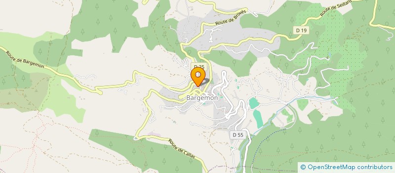 localisation de l'entreprise MADAME LALAO RAKOTOARIVELO-HARISON  BARGEMON