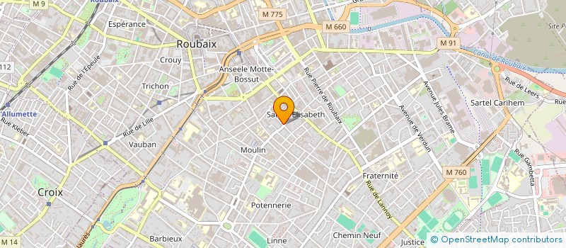 localisation de l'entreprise MADAME LALDJA AMINI à ROUBAIX