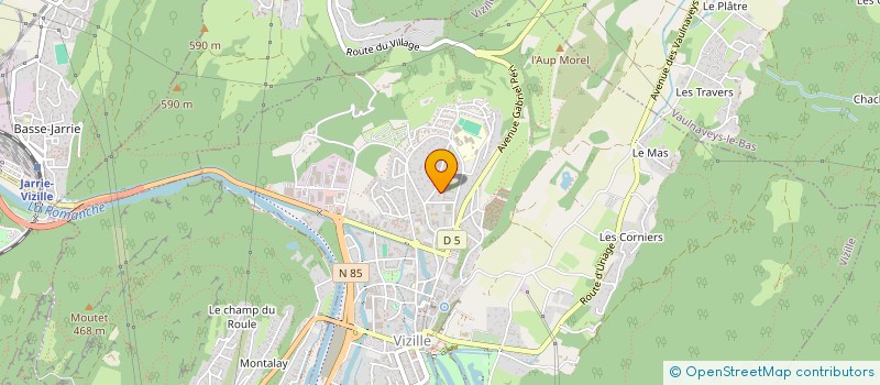 localisation de l'entreprise MADAME LALIA LOUAHCHI  VIZILLE