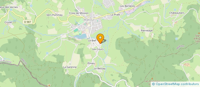 localisation de l'entreprise MADAME LALIE CHAPUIS  MATOUR