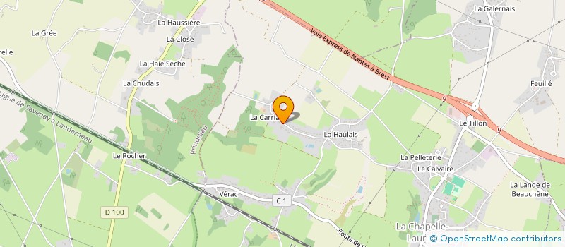 localisation de l'entreprise MADAME LALIE DEBEC  LA CHAPELLE-LAUNAY