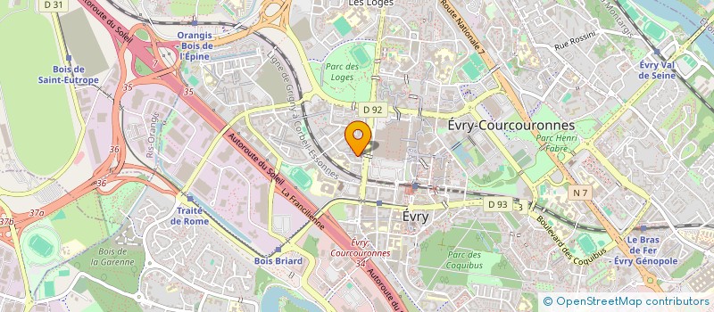 localisation de l'entreprise MADAME LALLA AIT OUMGHAR  EVRY-COURCOURONNES