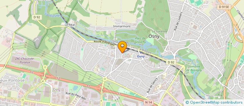 localisation de l'entreprise MADAME LALLA FATIMA CHOUGUIR SEMLALI  OSNY