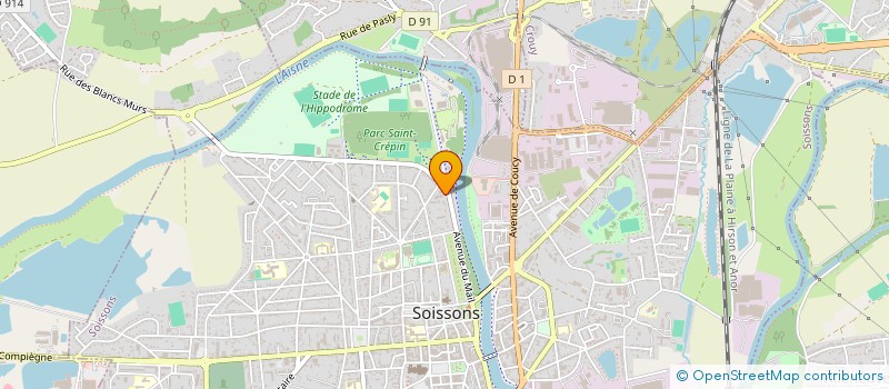 localisation de l'entreprise MADAME LALLA HASSANI à SOISSONS