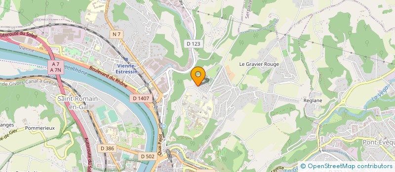 localisation de l'entreprise MADAME LALLIE BORDET à VIENNE