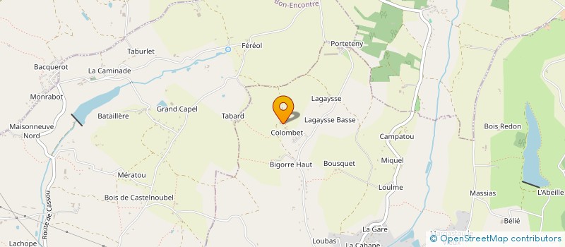 localisation de l'entreprise MADAME LALLIE ROQUES  SAINT-CAPRAIS-DE-LERM