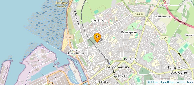 localisation de l'entreprise MADAME LALOU GEST  BOULOGNE-SUR-MER