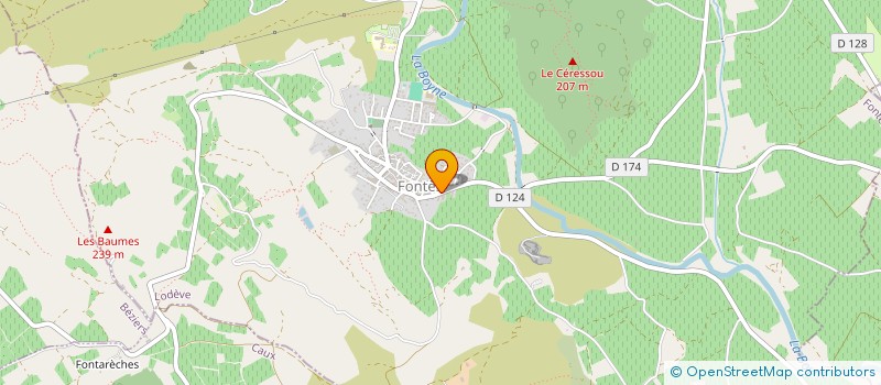 localisation de l'entreprise MADAME LALY BEAUMONT  FONTES