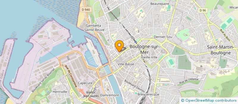 localisation de l'entreprise MADAME LALY DACHICOURT  BOULOGNE-SUR-MER