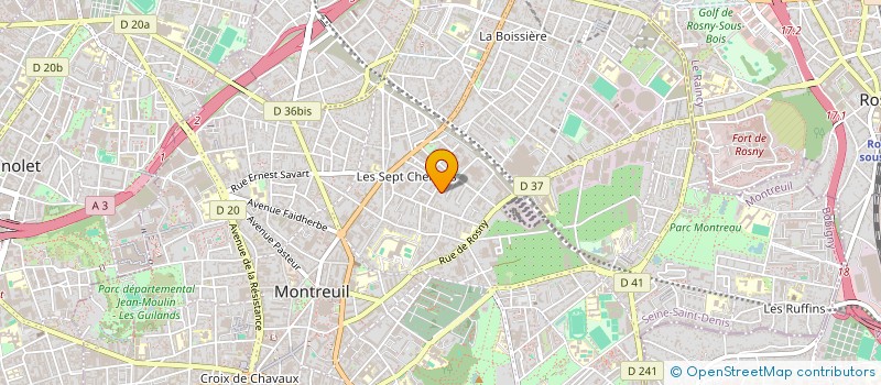 localisation de l'entreprise MADAME LALY DE LAPORTE PELUSO à MONTREUIL