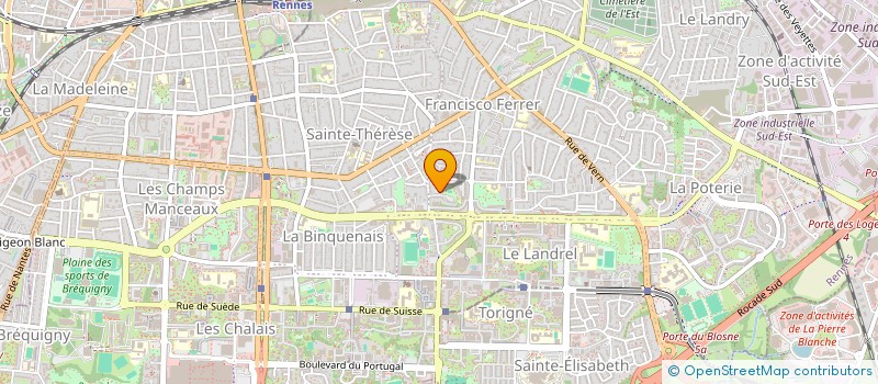 localisation de l'entreprise MADAME LALY MARTIN  RENNES