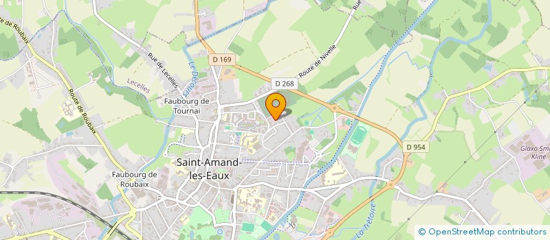 localisation de l'entreprise MADAME LALY SZWENGLER  SAINT-AMAND-LES-EAUX