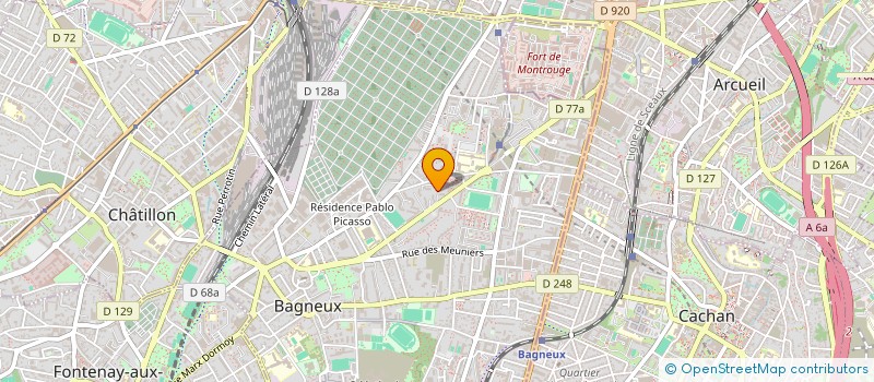 localisation de l'entreprise MADAME LAMA ABDEL NOUR à BAGNEUX