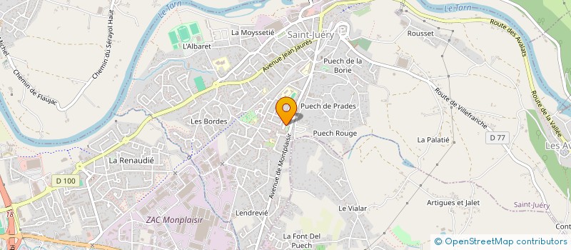 localisation de l'entreprise MADAME LAMBATI BAHEDJA  SAINT-JUERY