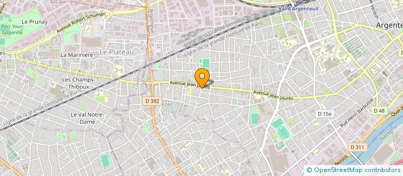 localisation de l'entreprise MADAME LAMIA ATTAR  ARGENTEUIL