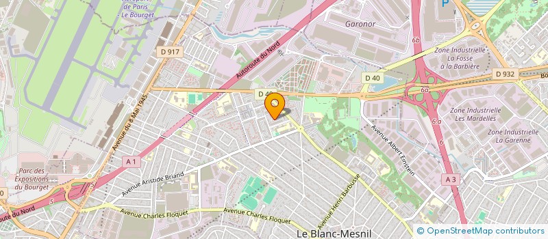 localisation de l'entreprise MADAME LAMIA BENABBOU à LE BLANC-MESNIL