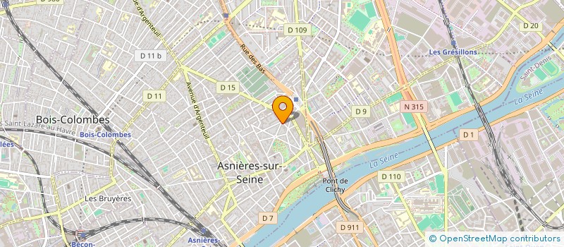 localisation de l'entreprise MADAME LAMIA BENALI à ASNIERES-SUR-SEINE