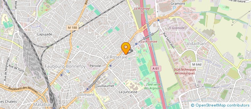 localisation de l'entreprise MADAME LAMIA BENHAMOU  TOULOUSE