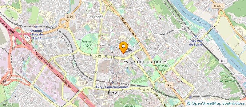 localisation de l'entreprise MADAME LAMIA BERNACHI à EVRY-COURCOURONNES