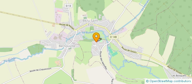 localisation de l'entreprise MADAME LAMIA BOUAZIZ  BEZU-SAINT-ELOI