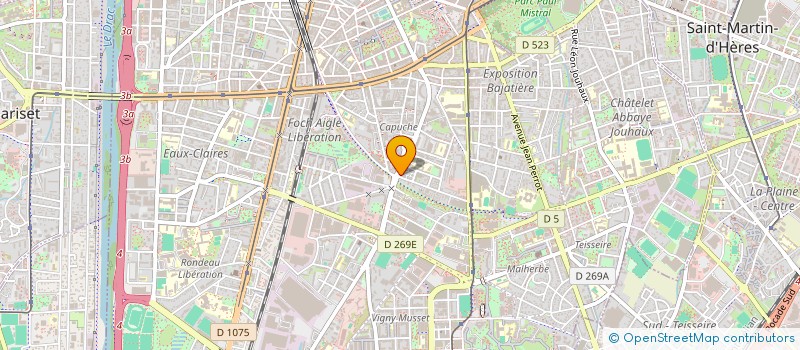 localisation de l'entreprise MADAME LAMIA BOUGACI à GRENOBLE