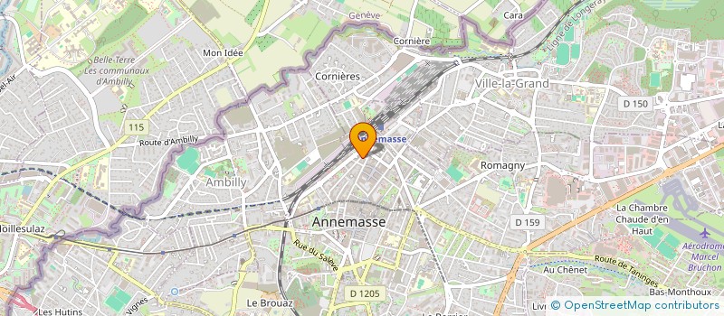 localisation de l'entreprise MADAME LAMIA BOUZIDI à ANNEMASSE