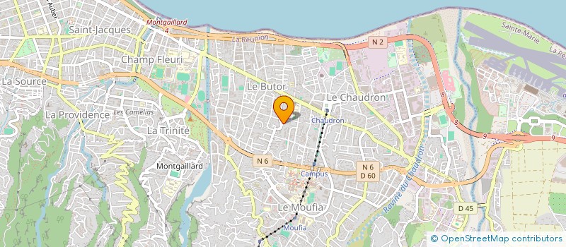 localisation de l'entreprise MADAME LAMIA HABIB MAMODE  SAINT-DENIS