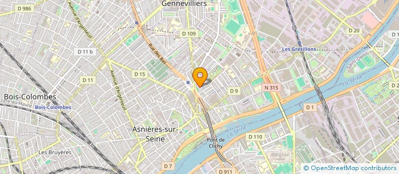 localisation de l'entreprise MADAME LAMIA HADJOU à GENNEVILLIERS
