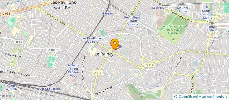localisation de l'entreprise MADAME LAMIA HOCINE à LE RAINCY