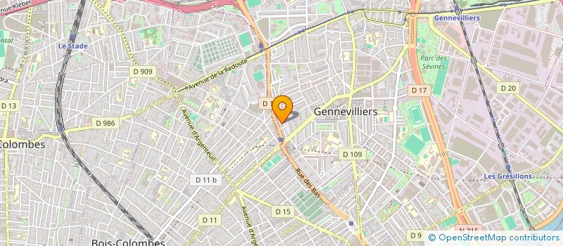 localisation de l'entreprise MADAME LAMIA ICHOUTI à GENNEVILLIERS