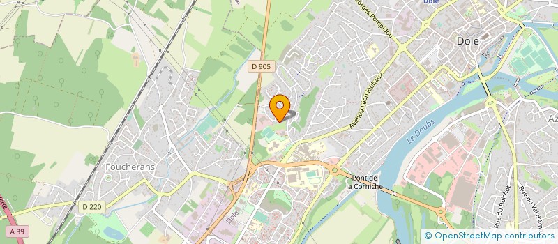 localisation de l'entreprise MADAME LAMIA LAJAAL  DOLE