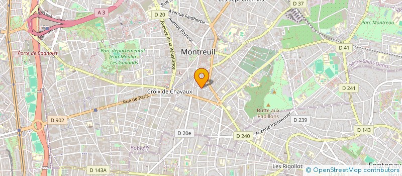 localisation de l'entreprise MADAME LAMIA MAHEDI  MONTREUIL