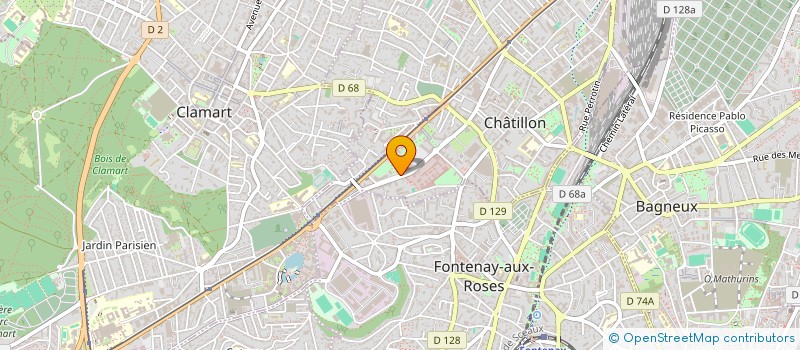 localisation de l'entreprise MADAME LAMIA MAMOD HASSIN  CHATILLON