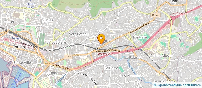 localisation de l'entreprise MADAME LAMIA SASSI  TOULON